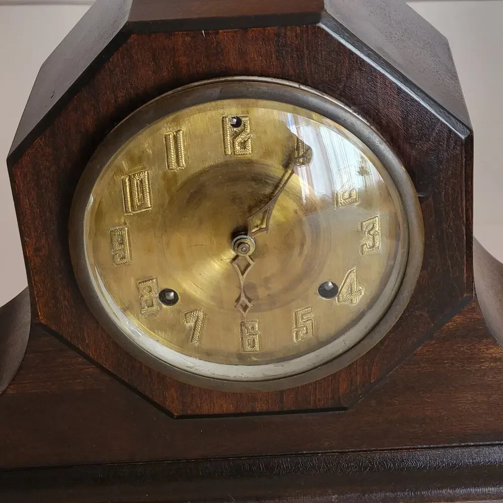 Vintage Antique New Haven Harmoniste Mantle Clock Harmony Duo Chime